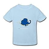 Spreadshirt Die Sendung Mit Der Maus Kleiner Elefant Springt Kinder Bio-T-Shirt, 98-104, Hellb