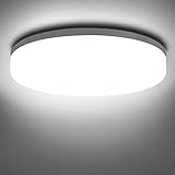 NIXIUKOL Deckenlampe 18W, LED Deckenleuchte 4500K Neutralweiß, IP54 Wasserfest Badlampe Schlafzimmerlampe Wohnzimmerlampe 1800LM ideal für Badezimmer Balkon Flur Küche 22