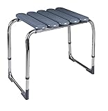 RIDDER- Badhocker Pro, grau. Der Bad- Hocker ist in 5 Stufen höhenverstellbar, von ca. 41,5cm - 54cm.Belastbarkeit von bis zu 130 kg