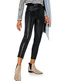 Kunstlederhose Skinny Fit High Waist Skinny Leg