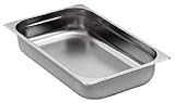 Gastro-Bedarf-Gutheil Gastronormbehälter GN Behälter 1/1 100 mm Tief stapelbar Edelstahl Geeignet für Chafing Dish, Bain Marie, S
