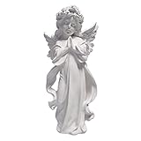 NC NC Mädchen Engelsstatue Im Nordischen Stil mit Flügeln Aus Kunstharz, Cherub Figur, Retro Kunstwerk