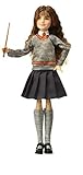 Mattel Harry Potter FYM51 - Hermine Granger Sammlerpuppe (ca. 25 cm) mit Hogwarts-Uniform, Gryffindor-Robe und Zauberstab, Spielzeug ab 6 J