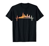 Chemnitz Skyline Herzschlag Retro Vintage Stil T-S