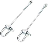 Aqbau 2er-Set Schaukelhaken M10 Schaukel Schäkel Haken Sicherheitshak