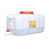 GJZXXL 50l Kunststoff Wasser Lagerbehälter Haushalt Tragbare Eimer Große Landwirtschaftliche Industriefässer Tap Wasser Reiner Wasser Aufbewahrung Eimer Outdoor Reise Camping Wassertank