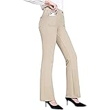 HFStorry Formelle Hose Elastische Arbeitshose Business Casual Hose mit Geradem Bein Yogahosen Damen Jogginghose Lang Lose Baumwolle Beiläufige Lang Sporthose Fitness Training