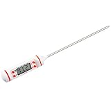 Lixiaonmkop Küche thermometer digital bbq lebensmittel thermometer fleisch süßigkeiten fry essen haushalt kochen ofen thermometer tool (Color : Black no battery)