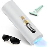 IPL Laser Haarentfernungsgerät Dauerhafte schmerzloser zylindrische Haarentferner mit 2 Modi und 5 Stufen für Männer und Frauen, Körper, Gesicht, Bikini,Heimgebrauch Weiß (Weiß)