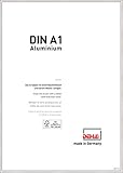 DEHA Aluminium Bilderrahmen Boston, 59,4x84,1 cm (A1), Silb