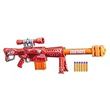 Nerf Fortnite Heavy SR Blaster, längster Nerf Fortnite Blaster, abnehmbares Fernrohr, Bolzen-Action, 6 Nerf Mega Darts, 6-Dart Clip-Mag