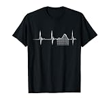 Achterbahn Herzschlag Roller Coaster EKG Pulsschlag T-Shirt T-S