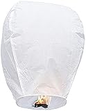 Chinesische Himmelslaternen,Beten Laternen,100 % biologisch abbaubar, umweltfreundlich, weiß schwimmende Wünschen Licht, für Partys, Hochzeiten, Geburtstage (10 PCS)