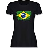 Handball WM 2021 - Brasilien Vintage - XL - Schwarz - Tshirt Handball wm 2019 - L191 - Tailliertes Tshirt für Damen und Frauen T-S