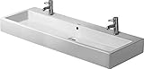 Duravit Waschbecken Vero Breite 120cm 2 Hahnlöcher, weiß WonderGliss, 4541200241