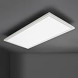 LED Deckenleuchte Panel Flach, 30x60cm Deckenlampe für Küche, Flur, Schlafzimmer, Keller, Esszimmer, Balkon 30W, 2600 lumen,3000K, Quadratisch, warmweiß