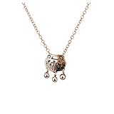 Kette Herz Damen Sterling Silber Rosegold Forever Love Herz Geburtsstein Anhänger Halskette Schmuck Geschenke für Mädchen Freundin Mutter Weihnachten Valentinstag Muttertag