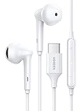 UGREEN Hitune USB C Kopfhörer mit Kabel, Typ C Kopfhörer in Ear kompatibel mit Galaxy S20 fe, S20, S21, iPad Pro, iPad Air 4, Pixel 6 usw. Weiß