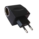 H21CS 6 Watt (Max. nur bis 6 Watt) Spannungswandler Ladegerät AC DC 230V / 12V 500 mA Ladegerät Zigarettenanzünder Steckdose Adapter Stecker KFZ Netzadapter AC auf DC Netzteil 230V auf 12V