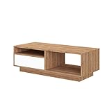 Vicco Lowboard Fernsehschrank Sideboard Mika TV-Fernsehtisch Weiß/Eiche W