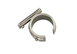 GARDINIA Ring Adapter für Universal Träger für Gardinenstangen Ø 25 mm, 2 Stück, Serie Windsor, Metall, Edelstahl-optik