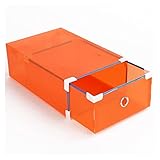 Wen hong Faltbare Kunststoff Aufbewahrungsbox Verdicken Kiste Kleidung Schubladen Klare Aufbewahrung Organizer Fit for Home Save Space Zubehör ( Color : Orange , Number of Cells : 31 x 20 x 11cm )