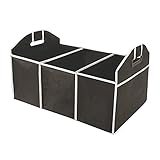 ZHANGHONGWEI Auto-Trunk-Aufbewahrungsbox extra große zusammenklappbare Organizer mit 3 Fächern Autositz Organizer Aufbewahrungstasche Autozubehör (Color Name : Black)