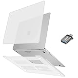 ZYB Hülle für MacBook Air 13 Zoll, Hülle für MacBook Air M1 A2337/A2179/A1932 (2021 2020 2019 2018), Ultradünn Hartschale Schutzhülle für Neuen Mac Booking Air 13 Retina+ USB-C Adapter, F