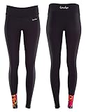 WINSHAPE Functional Power Shape Tights AEL106, Rainbow Flowers, Slim Style, Fitness Freizeit Sport Yoga Work