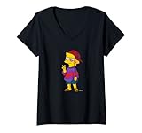 Damen The Simpsons Cool Kid Lisa T-Shirt mit V