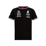 Mercedes-AMG Petronas - Offizielle Formel 1 Merchandise 2021 Kollektion - Jungen - Driver Tee - Kurze Ärmel - Schwarz - 152