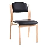 Teqler Wartezimmer-Stuhl schw