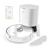 Neabot N1 Plus Roboterstaubsauger 2 in 1 mit automatischer Absaugstation, Wischfunktion, Laser-Navigation, 2700Pa Saugkraft, intelligente Kartierung, Zeitplanreinigung, Sperrzonen APP/Alexa/Goog
