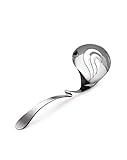 Alessi Nunziatella ESI24 - Perforierte Schöpfkelle für Mozzarella, Edelstahl 18/10, Silb