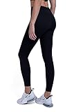 TCA Pro Performance Damen Supreme Laufleggings/Sportleggings mit Reißverschlusstasche - Schwarz, XL