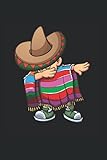 Notizbuch: Tupfen eines mexikanischen Kindes mit Sombrero und Sombrero Notizbuch DIN A5 120 Seiten für Notizen Zeichnungen Formeln | Organizer Schreibheft Planer Tageb