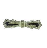 behave Damen Antike Epoxy Brosche aus Unedles Metall - schwarz - 1,5cm Größ