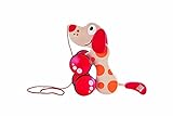 Hape E0347 - Nachziehhund Pepe, Nachziehspielzeug, aus Holz, ab 12 M