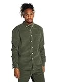 Urban Classics Herren Corduroy Shirt Freizeithemd, Olive, XXL