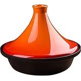 Marokkanischer Tajine-Gusseisentopf Widerstandsfähig gegen Trockenbrennen Hohe Dichtigkeit Keine Rissbildung Leicht zu reinigen Tajine-Topf Für mittlere bis extra große Kochmöglichk