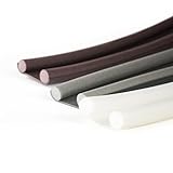 DQPP Zugluftstopper | Anthrazit | 1 Stück | 95cm | zuschneidbare | doppelseitig | Türbodendichtung | Zimmertürdichtung | Insektenbekämpfung | Warmluftstopper |