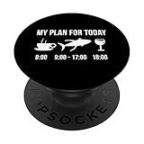 Lustig Gelbflossen-Thunfisch Angeln Angler Fisch My Plan For PopSockets mit austauschbarem PopGrip