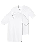 Schiesser Herren Shirt 1/2 Arm (2er Pack) Unterhemd, Weiß (Weiss 100), 5