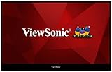 Viewsonic TD1655 47 cm (16 Zoll) Portabler Touch Monitor (Full-HD, IPS-Panel, mini-HDMI, 2x USB-C, 10 Punkt Multitouch, Lautsprecher, 4 Jahre Austauschservice) Silber-Schw