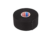 TESA 51608-00008-00 Gewebeband PET-Vlies 51608 Isolierband für Kabelbäume Baumwolle Klebeband (38mm x 25m), Schw