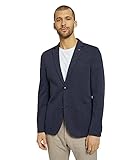TOM TAILOR Herren 1025829 Jersey Blazer, 18008-After Dark Blue White Melangé, 50