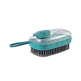 LSONE Waschbürste Haushaltswasch, Tragbare Weiche Wasch Bürste Mit Lanyard Für Wäscheschuhe (Grün)