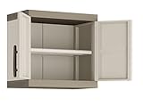 Keter Excellence Kunststoffhängeschrank, beige/taupe, 65 x 39 x 56,5 cm, sandfarb