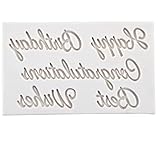 Brief Silikonformen Alles Gute zum Geburtstag Alphabet Fondantform Beste Wünsche Gratulation Pralinen Polymer Silikonformen zum Back