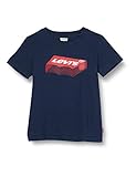Levi's Kids Jungen Lvb Stacked Batwing Tee A808 T Shirt, Dress Blues, 2 Jahre EU